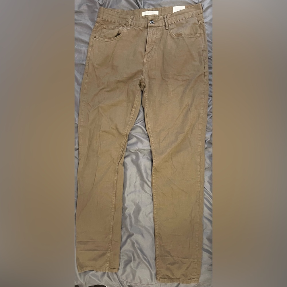 Billy Reid Slim Fit Chino - Green - 34